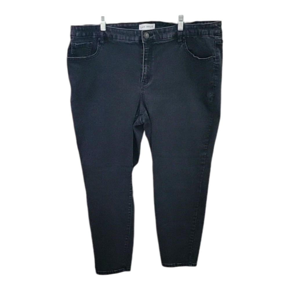 Lane Bryant - Black Signature Fit Mid Rise Skinny Jeans - Size 22 Short